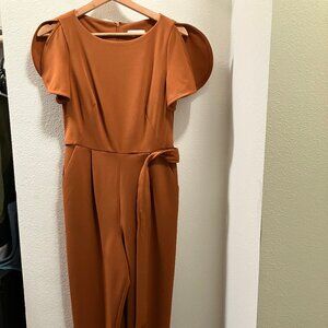 Calvin Klein Jumpsuit, Size 2 Burnt Orange